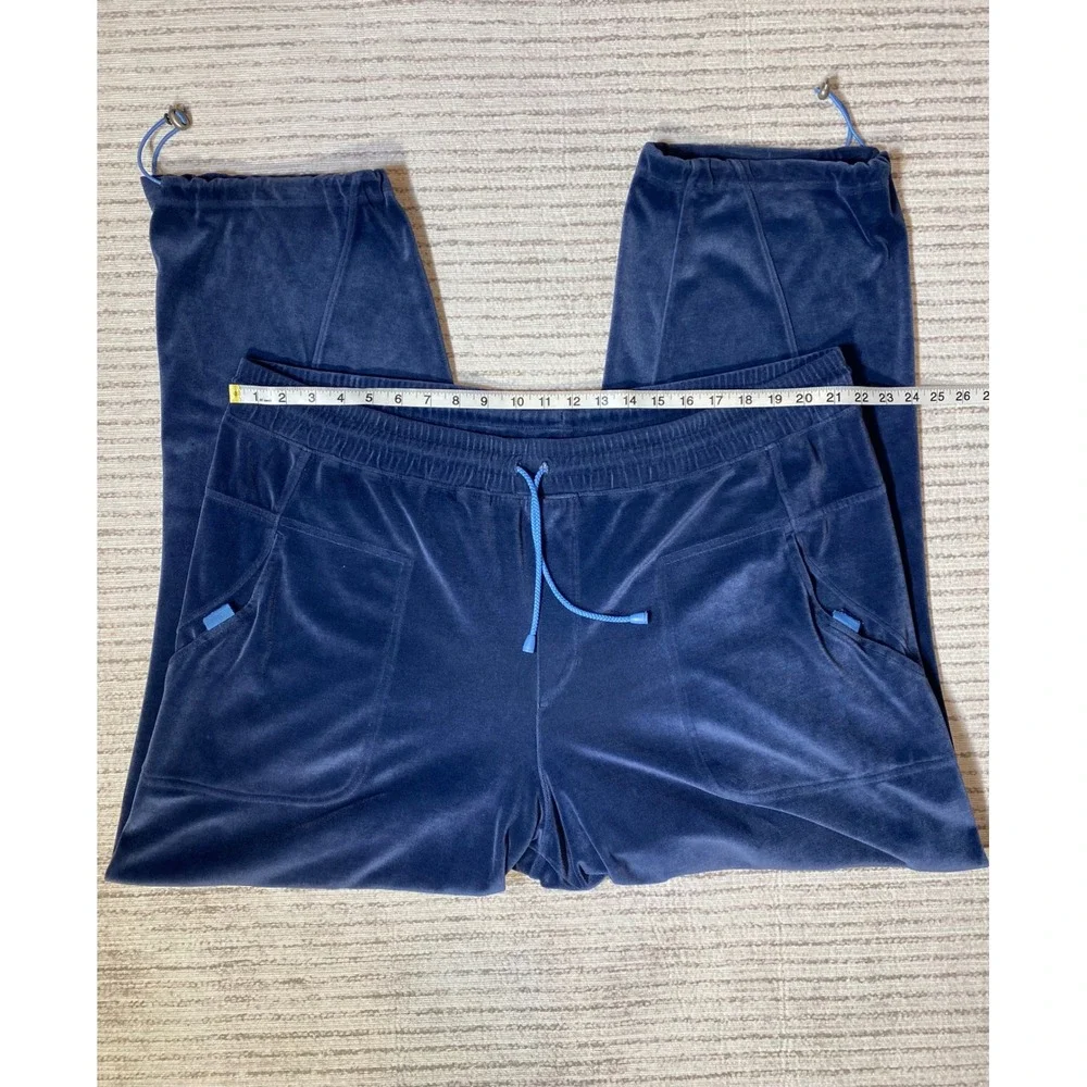 Vintage Jordan Velour Track Pants Navy Blue XL Jumpman Y2K Joggers Drawstring